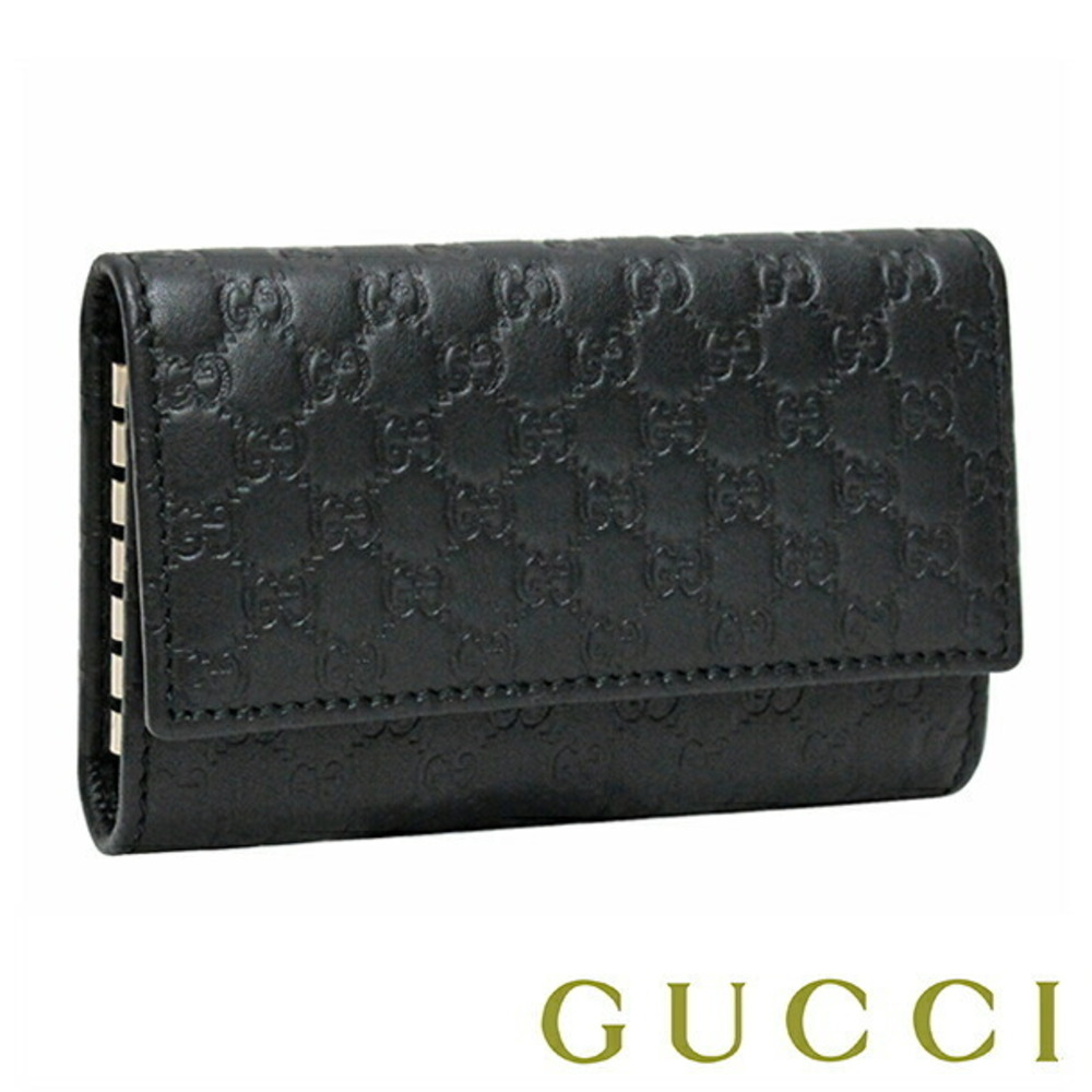 Gucci Key Case Wallet Black Guccissima